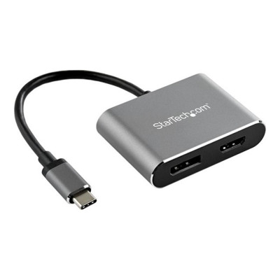 Adaptador usb tipo c a hdmi - displayport startech 0.205m - macho - hembra - gris