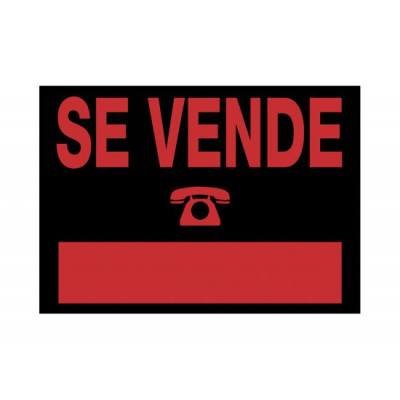6167 NE señal de información Carta Negro, Rojo PVC 5 pieza(s)