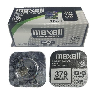 Pila Reloj 379 MAXELL Oxido Plata SR521SW