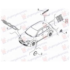 EMBLEMA TRASERA (FIAT) (O)