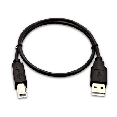 USB-A (macho) a USB-B (macho) de 0,5 m - Color negro