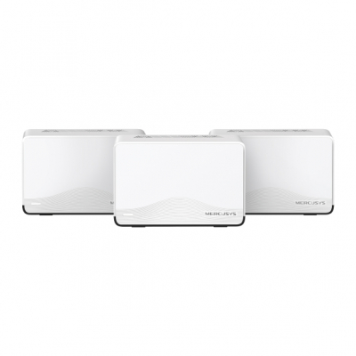 Mercusys Halo H27BE Pack de 3 Sistema Mesh Wi Fi 7 BE3600 - Cobertura Hasta 650m2 - Velocidad hasta 3600 Mbps - Color Blanco