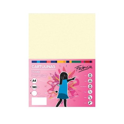 FABRISA Pack de 50 Cartulina Fabrisa 180gr A4 marfil