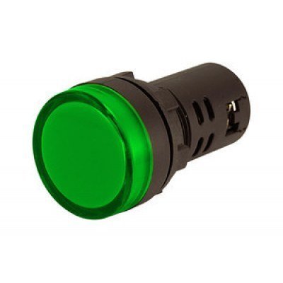 Piloto LED 12VAC/DC Alto Brillo VERDE