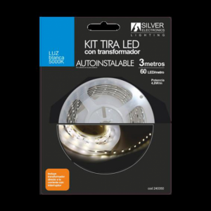 Tira LED KIT Silver Electronics 5000K 300LM 240350