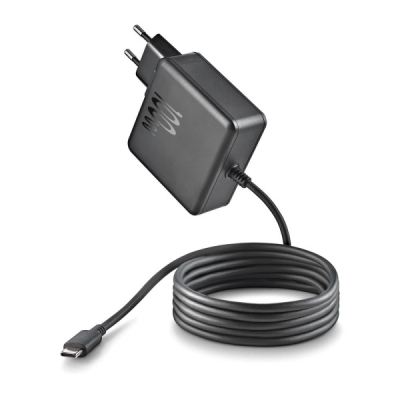 NGS GAN 100W‑C Cargador de Pared GaN 100W - USB‑C - PD3.0 PPS - Carga Inteligente para Portatil/Tablet/Smartphone - Proteccion contra Sobrecarga y Cortocircuitos - Cable 1.5m - Color Negro