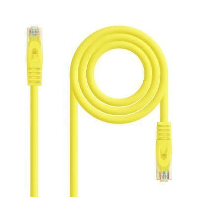 LATIGUILLO DE RED NANOCABLE 10.20.1802-Y - RJ45 - UTP - CAT6A - 2M - AMARILLO