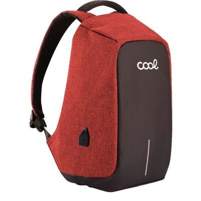 Mochila Ordenador Port?til 15-16 Pulg COOL Memphis Negro-Rojo