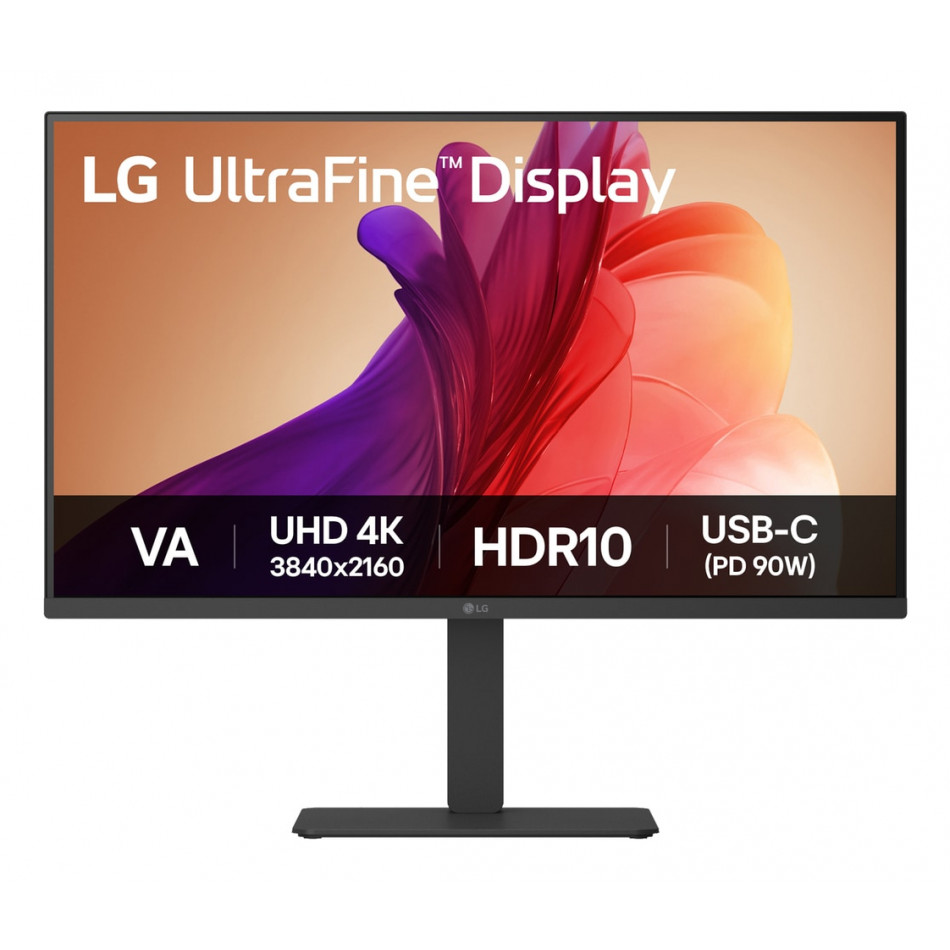 Monitor Profesional LG UltraFine 32U720A-B 31.5"/ 4K/ Multimedia/ Regulable en altura/ Negro