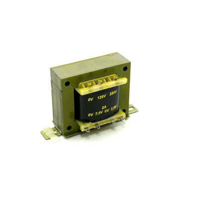 Transformador Alimentación Abierto 7,5V+7,5Vac 1Amp Entrada 230Vac