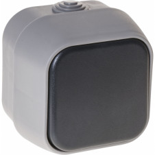 Comutador Bert 1 Tecla Ip54 Gris 7x7x5 Cm