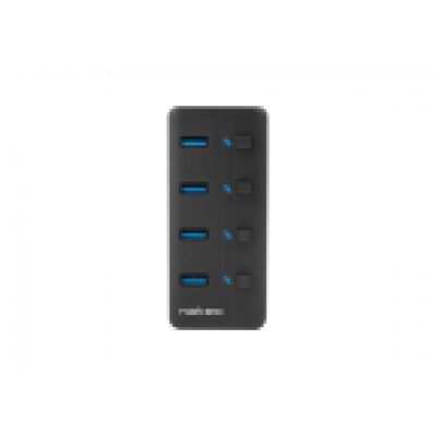 HUB NATEC MANTIS 2 USB 3.0 4 PUERTOS ON OFF CON ALIMENTADOR