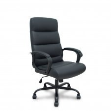 Piqueras y Crespo Sillón Opti545 similpiel negro base metálica negra