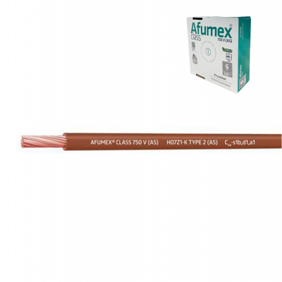 Cablecillo h07z1-k(as) 6,0 mm² marron euro/m