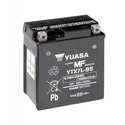 Yuasa battery YTX7L-BS Combipack (con electrolito) YTX7L-BS