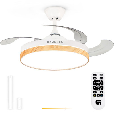 Ventilador de Techo Grunkel SKYWIND-42W25/ 20W/ 3 Aspas 106 cm/ 6 Velocidades