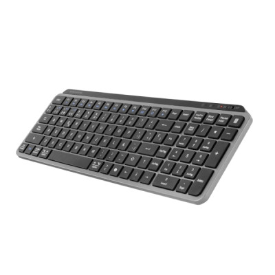 Mars Gaming MK-SILENKEYS Teclado Completo Inalambrico - Bluetooth - Disposicion Portuguesa QWERTY PT - 720mAh - Teclas Silenciosas de Perfil Bajo - Accesos Directos - 384x132x24mm - Color Negro