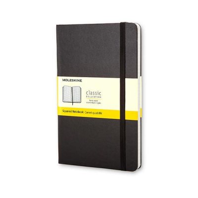MOLESKINE Cuaderno Classic tapa dura 192 paginas cuadricula 5x5 pocket negro