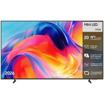 Televisor Samsung Mini LED M72H 75/ Ultra HD 4K/ Smart TV/ WiFi