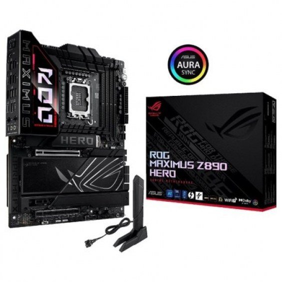 PLACA ASUS ROG MAXIMUS Z890 HERO,INTEL,1851,Z890,4DDR5,WIFI