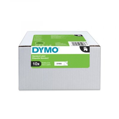 PK10 D1-CINTAS DYMO 9MMX7M NEG/BLAN