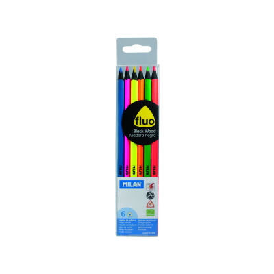 MIL BLISTER 6 LÁPICES COLOR FLUOR 752306