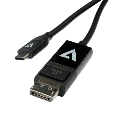 V7UCDP-2M cambiador de género para cable USB Type-C 3.2 Gen 1 DisplayPort Negro