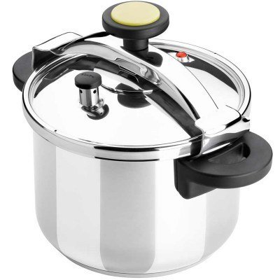 Olla a Presión Monix Classica M530003/ Ø24cm/ 8L/ Acero Inoxidable/ Apta para Inducción