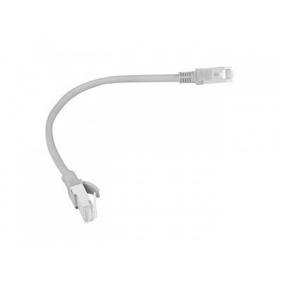 LATIGUILLO LANBERG CAT.6 UTP 0.25M GRIS