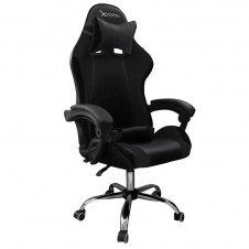 SILLA GAMER XZEAL NEGRA ACERO TEXTIL ALTO DESEMPEÑO X4