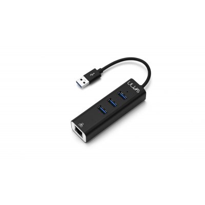 SCT240 hub de interfaz USB 3.2 Gen 1 (3.1 Gen 1) Type-A 5000 Mbit/s Negro