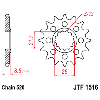 Piñón JT SPROCKETS JTF1516.14