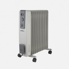 Radiador Aceite Acebuche 2500w Gris 3pot.11elementos, Antivuelco.termost.ajustsble.protección.seguridad 54,5x44x24cm