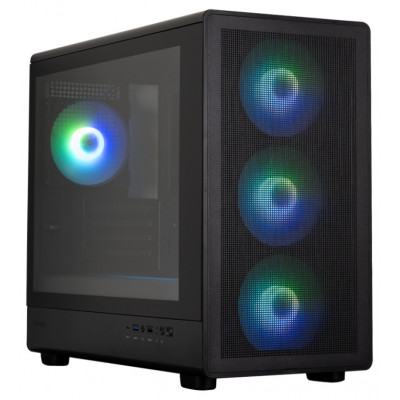 CAJA ZALMAN M5 MATX 4 X VENT 120MM ARGB 2XUSB 3.0 NEGRO S/N FUENTE