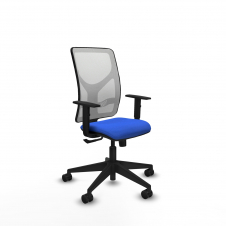 Piqueras y Crespo Motilla sincro malla blanca bali azul brazos 1D base piramidal ruedas 65mm nailon