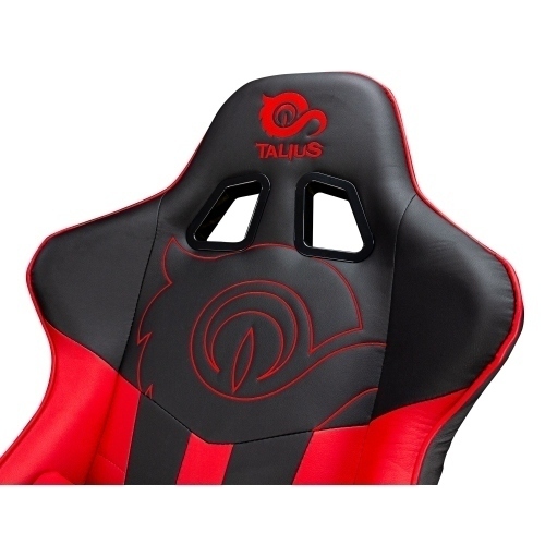 Talius Silla Viper gaming negra/roja, 4D, butterfly, base metal, ruedas 60mm nylon, gas clase 4