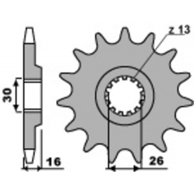 PBR Steel Standard Front Sprocket 344 - 525 344.15.18NC