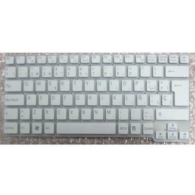 Teclado compatible para portátil SONY vpc-cw series blanco