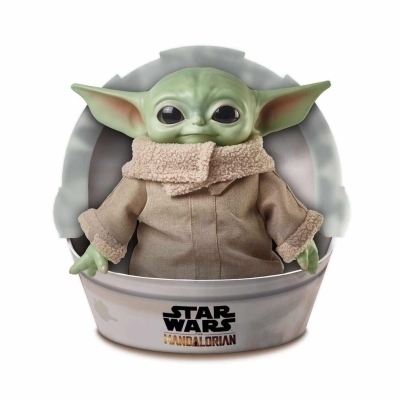 Peluche mattel star wars el mandaloriano baby yoda 29 cm