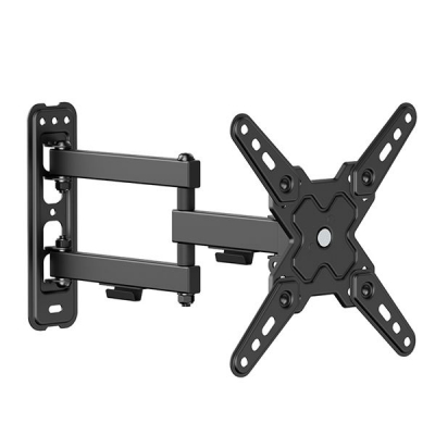 Cromad Soporte de Pared con Brazo Articulado para TV de 13-43 - Giratorio, Inclinable y Doble Extension - Peso Max 20Kg - VESA 200x200