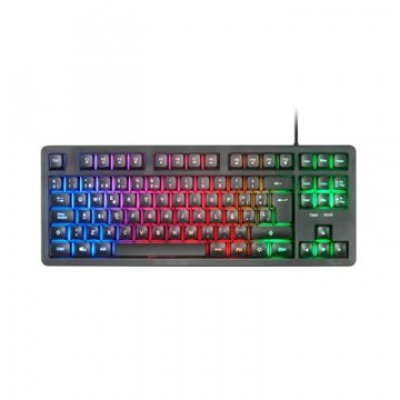 TECLADO H-MECH GAMING MARS GAMING MK023 PORTUGUES COLOR NEGRO TAMAÑO COMPACTO TKL ILUMINACION RGB