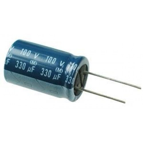 330uF 100Vdc Condensador Electrolitico 15x20mm Radial