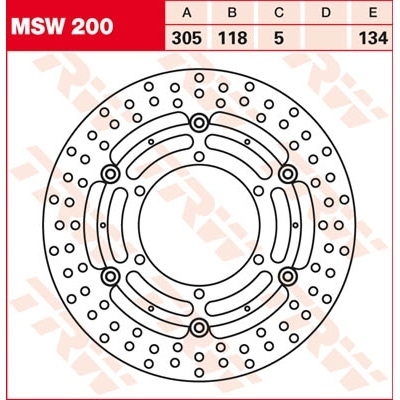 Discos de freno TRW MSW200