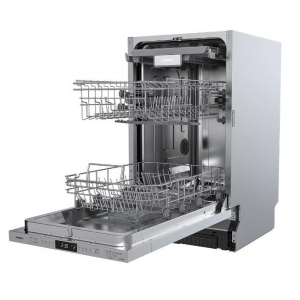 Lavavajillas integrable Corberó CLVM4824I, 45 cm, 10 servicios, 3ª bandeja, clase D, 68 kWh año, 47dB, media carga, 8 programas, 5 temperaturas, inox