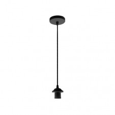 Armazon Colgante Disco P/pantalla Negro 1xe27 REgx10x10 Cm