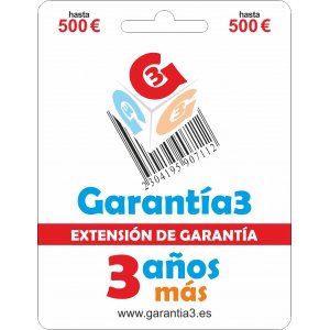 Extensión Garantía + 3 años G3PD3ES500 hasta 500€