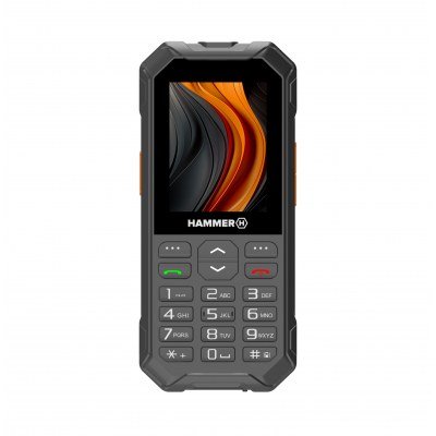 Telefono movil rugerizado hammer 6 2.4 pulgadas - 4g - negro
