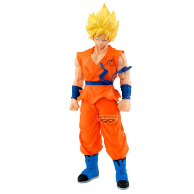 Figura banpresto dragon ball super beerus grandista - son goku - (a super saiyan son goku) 30cm