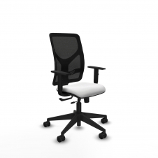 Piqueras y Crespo Motilla traslack malla negra bali blanco brazos 1D base piramidal ruedas 65mm nailon