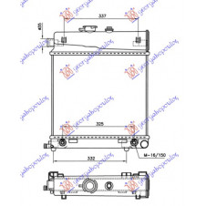 RADIATOR 1.8-2.0-2.2-2.3 MANUAL/AUTOMATIC- A/C (360x430) (NRF)